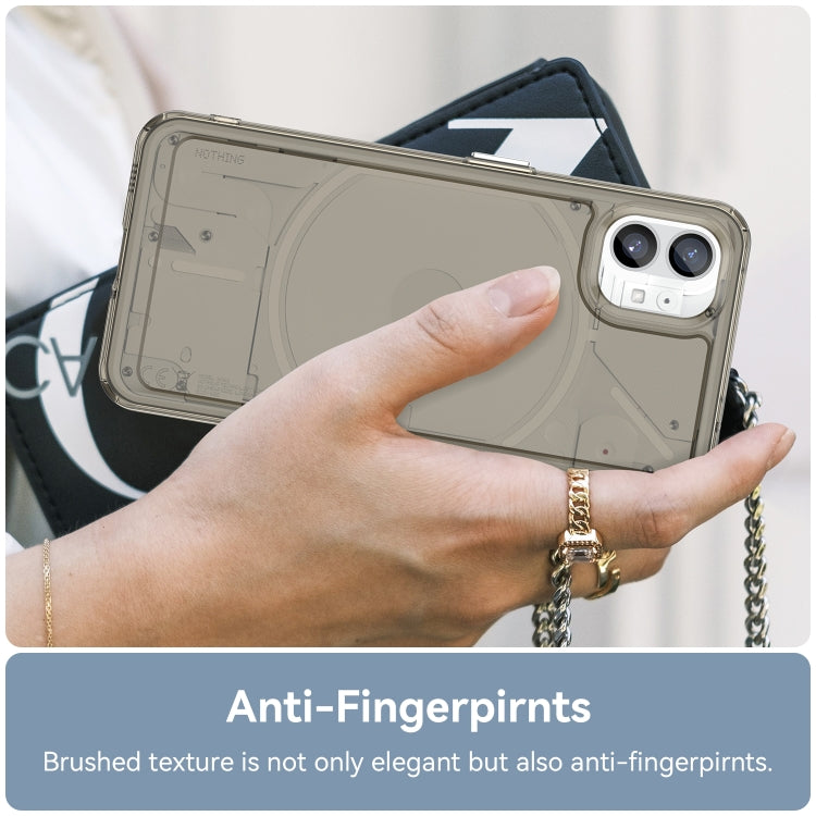 For Nothing Phone 1 Candy Series TPU Phone Case(Transparent Grey) - More Brand by buy2fix | Online Shopping UK | buy2fix