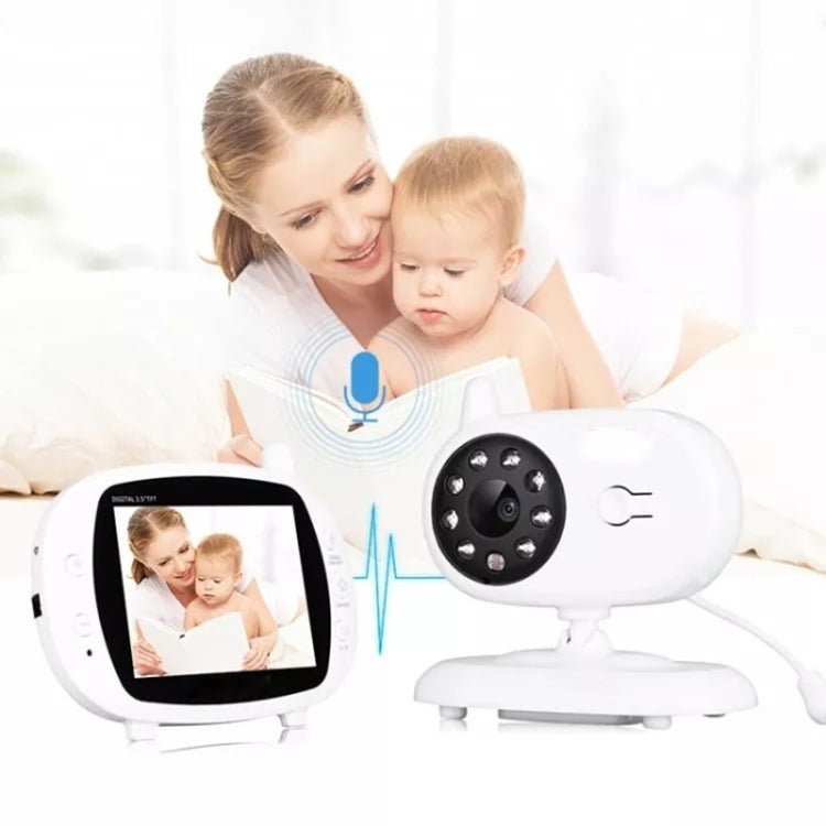 BM850 3.5 inch Wireless Video Color Baby Monitor Night Vision Temperature Monitor(AU Plug) - Security by buy2fix | Online Shopping UK | buy2fix