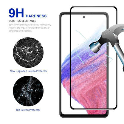 For Samsung Galaxy A54 5G 5pcs ENKAY Hat-Prince Full Glue 0.26mm 9H 2.5D Tempered Glass Full Film - Galaxy Tempered Glass by ENKAY | Online Shopping UK | buy2fix