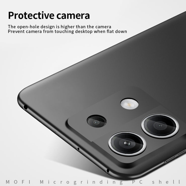 For Xiaomi Redmi Note 13 5G MOFI Micro-Frosted PC Ultra-thin Hard Phone Case(Black) - Xiaomi Cases by MOFI | Online Shopping UK | buy2fix