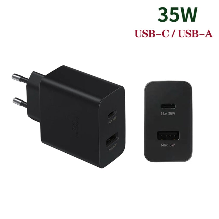 35W USB-C / Type-C + USB Charger Supports PPS / PD Protocol, EU Plug - USB Charger by buy2fix | Online Shopping UK | buy2fix