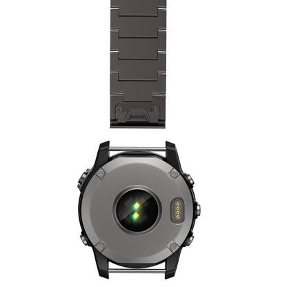 For Garmin Fenix 5 Plus 22mm Titanium Alloy Quick Release Watch Band(Black) - Watch Bands by buy2fix | Online Shopping UK | buy2fix