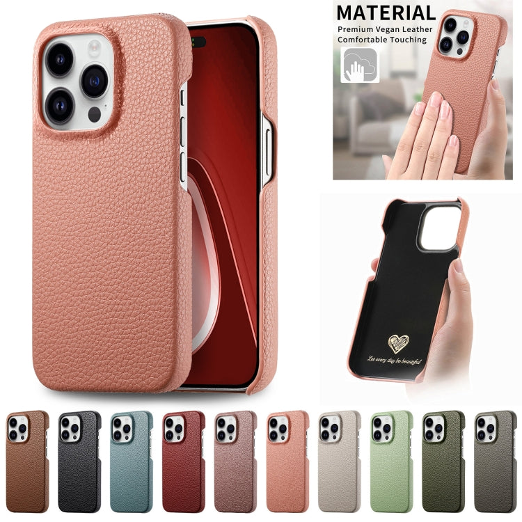 For iPhone 15 Pro Max Litchi Oil Edge Leather Back Phone Case(Red) - iPhone 15 Pro Max Cases by buy2fix | Online Shopping UK | buy2fix