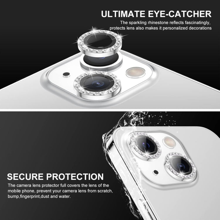 For iPhone 14 / 14 Plus ENKAY AR Anti-reflection Individual Diamond Ring Camera Lens Glass Full Film(Colorful) - iPhone 14 Tempered Glass by ENKAY | Online Shopping UK | buy2fix