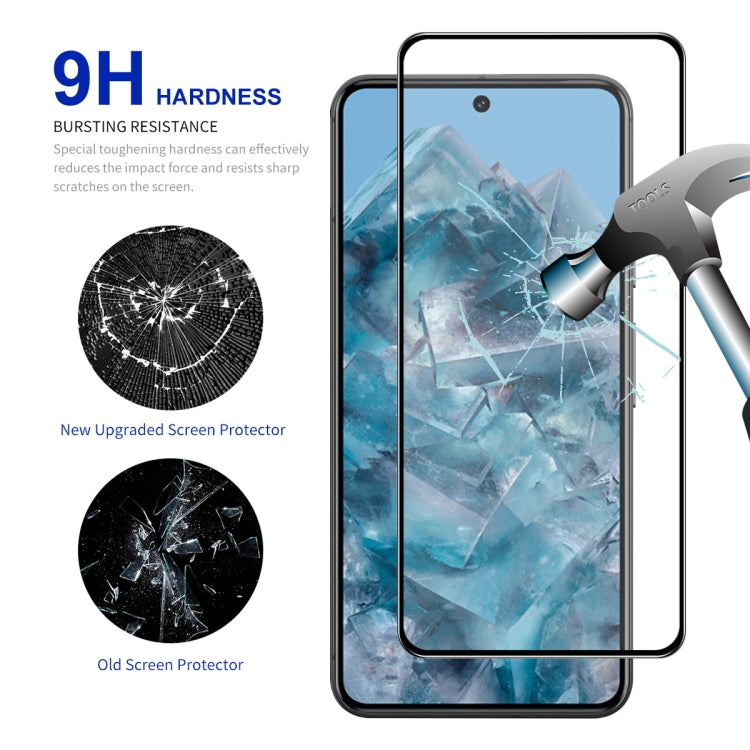 For Google Pixel 8 Pro ENKAY Hat-Prince Full Glue High Aluminum-silicon Tempered Glass Film - Google Tempered Glass by ENKAY | Online Shopping UK | buy2fix