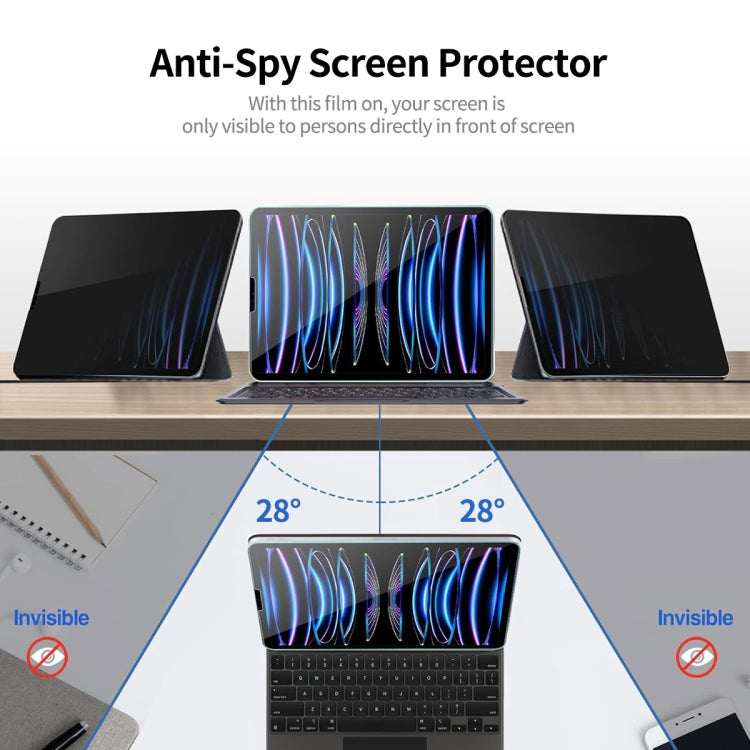 For iPad Air 10.5 2019 / Pro 10.5 ENKAY Hat-Prince 0.33mm 28 Degrees Anti-peeping Privacy Tempered Glass Film - More iPad Tempered Glass by ENKAY | Online Shopping UK | buy2fix