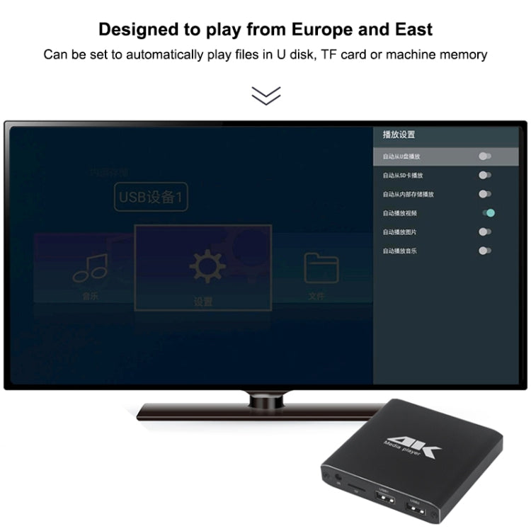4K HD Player Single AD(EU) - Consumer Electronics by buy2fix | Online Shopping UK | buy2fix