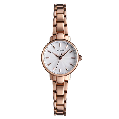 Skmei 1410 Lady Quartz Watch European and American Fashion Watch Business Leisure Steel Belt Lady Watch(Rose Gold) - Alloy Watches by SKMEI | Online Shopping UK | buy2fix