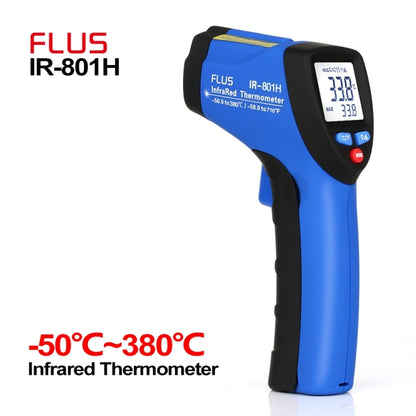 FLUS IR-801H -50～350℃Laser Infrared  Mini Handheld Portable Digital Electronic Outdoor Non-contact Thermometer - Thermostat & Thermometer by FLUS | Online Shopping UK | buy2fix