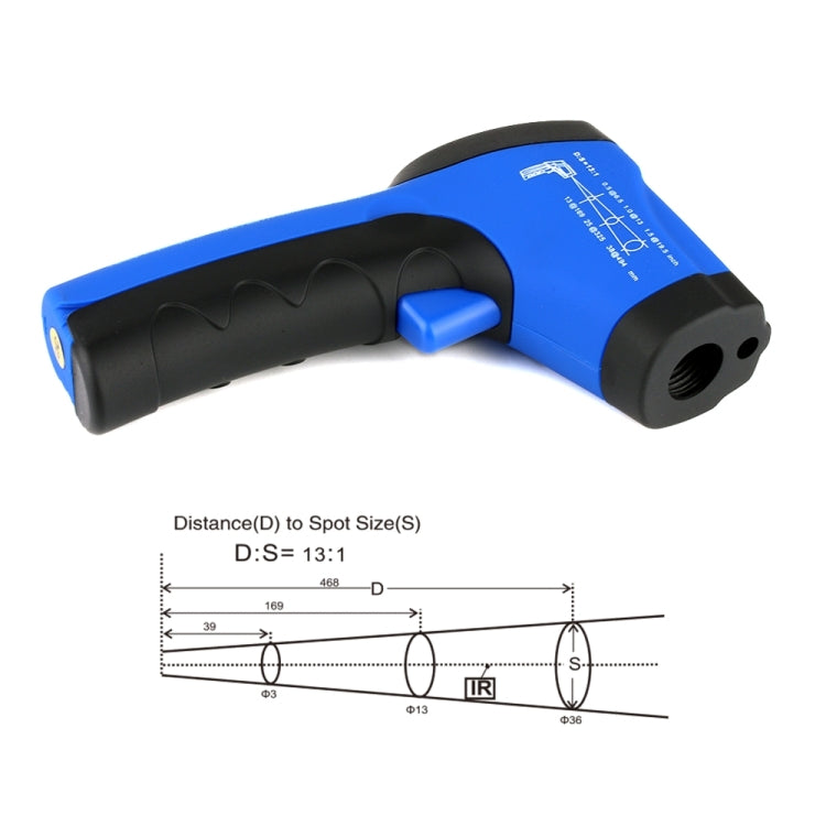 FLUS IR-801H -50～350℃Laser Infrared  Mini Handheld Portable Digital Electronic Outdoor Non-contact Thermometer - Thermostat & Thermometer by FLUS | Online Shopping UK | buy2fix