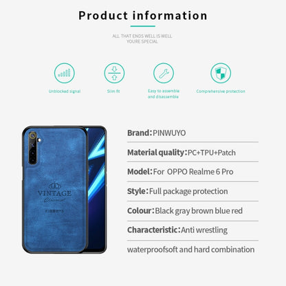 For OPPO Realme 6 Pro PINWUYO Zun Series PC + TPU + Skin Waterproof And Anti-fall All-inclusive Protective Shell(Gray) - Realme Cases by PINWUYO | Online Shopping UK | buy2fix