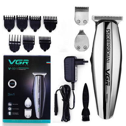 VGR V-001 5W 3 in 1 USB Retro Oil Head Hair Clipper, Plug Type: EU Plug - Hair Trimmer by VGR | Online Shopping UK | buy2fix
