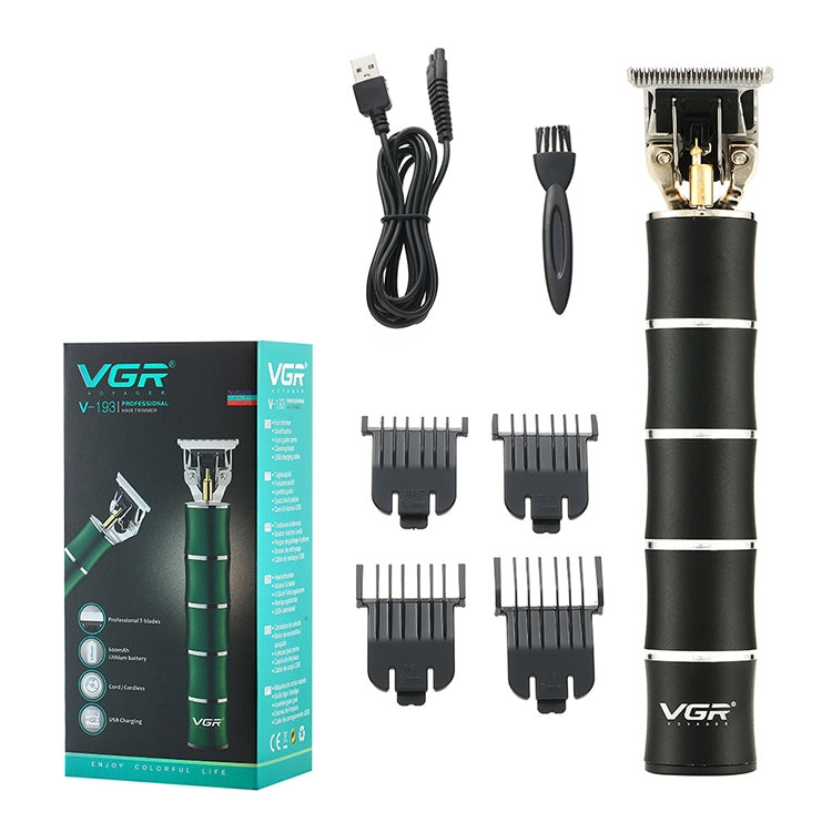 VGR V-193 5W USB Metal Bamboo Shape Hair Clipper (Black) - Hair Trimmer by VGR | Online Shopping UK | buy2fix