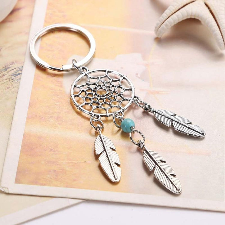 2 PCS Fashion Simple Dream Catcher Series Beads Keychain(Green) - Key Rings by buy2fix | Online Shopping UK | buy2fix