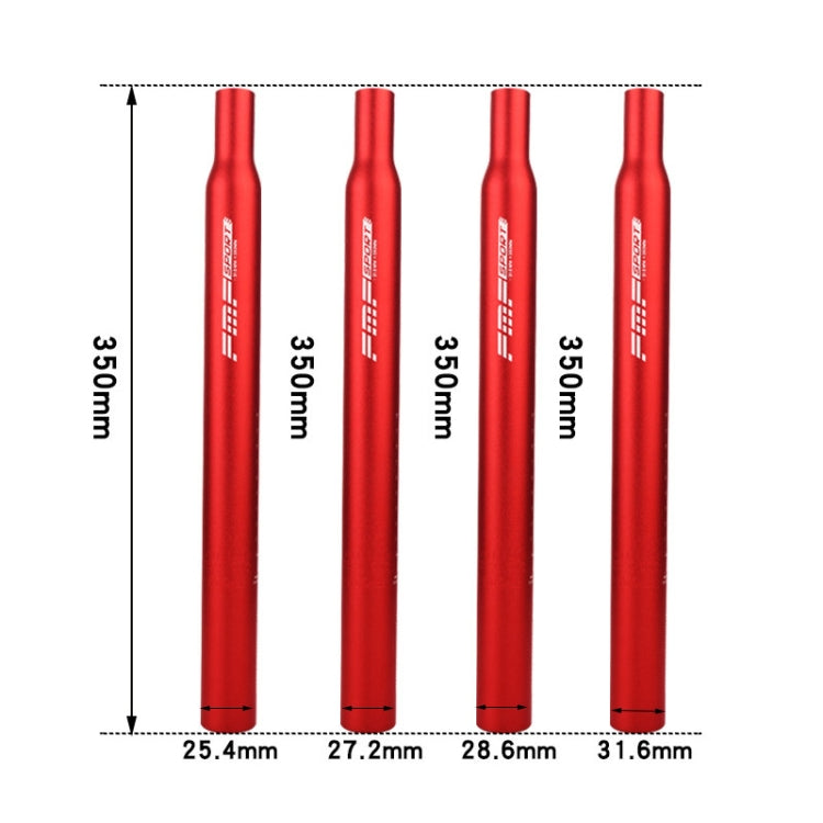 FMFXTR Aluminum Alloy Mountain Bike Extended Seat Post, Specification:27.2x350mm(Red) - Outdoor & Sports by FMFXTR | Online Shopping UK | buy2fix