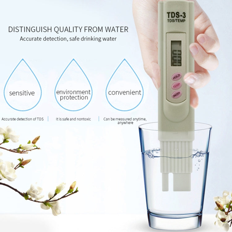 Digital TDS Meter Tester Filter Water Quality Purity Tester Drinking Water Minerals Testing Tool - Consumer Electronics by buy2fix | Online Shopping UK | buy2fix