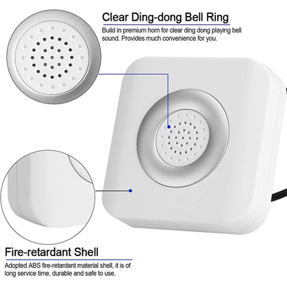 Alarm Wire Access Control Door Bell for Home Office Access Control System, DC 12V - Security by buy2fix | Online Shopping UK | buy2fix