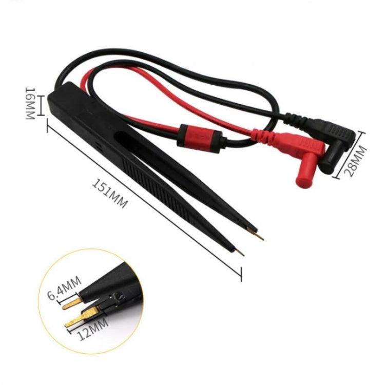 Chip Test Leads Component LCR Testing Tool Multimeter Tester Meter Pen Test Probe Lead Tweezers - Consumer Electronics by buy2fix | Online Shopping UK | buy2fix