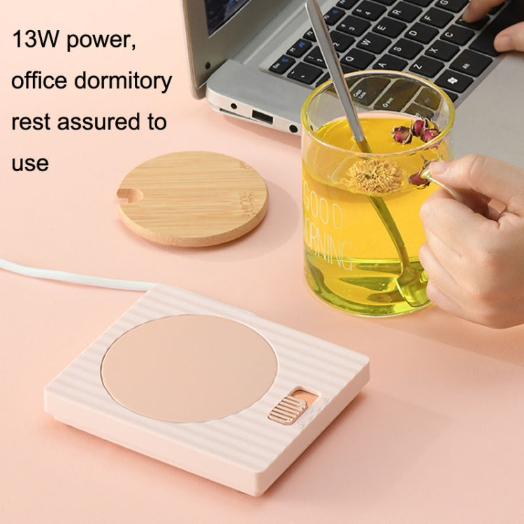 Home USB Constant Temperature Cup Mat Heat Thermos Coaster, Style:Without Adapter(Lemon Yellow) - Consumer Electronics by buy2fix | Online Shopping UK | buy2fix