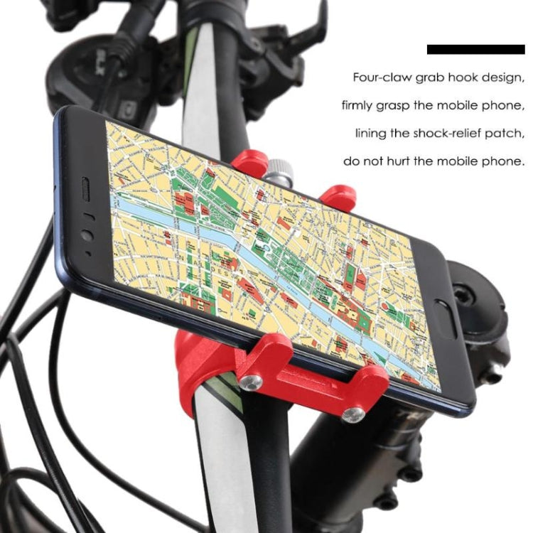 Battery Electric Vehicle Motorcycle Bicycle Riding Navigation Aluminum Alloy Mobile Phone Bracket(Black) - Holders by buy2fix | Online Shopping UK | buy2fix