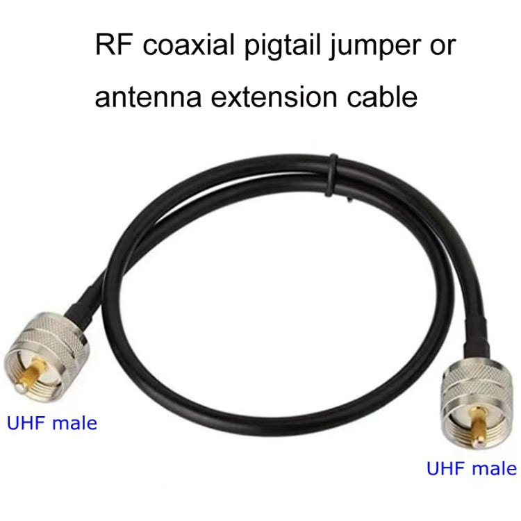 UHF Male To UHF Male RG58 Coaxial Adapter Cable, Cable Length:10m - Connectors by buy2fix | Online Shopping UK | buy2fix