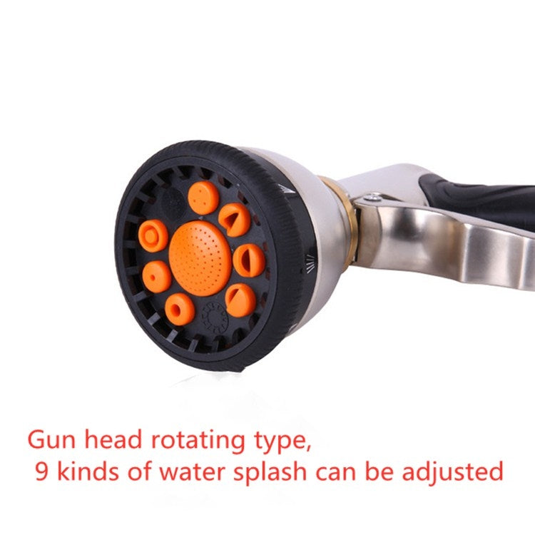 Electroplating Multifunctional High-pressure Water Gun 9 Function Front Trigger Car Wash Water Gun - Car Washer & Accessories by buy2fix | Online Shopping UK | buy2fix