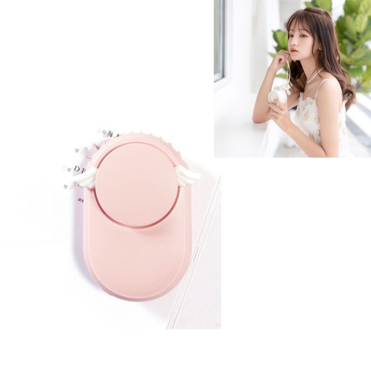 USB Charging Fan Brushless Hanging Neck Mini Sling Lazy Fan(Angel Pink) - Consumer Electronics by buy2fix | Online Shopping UK | buy2fix