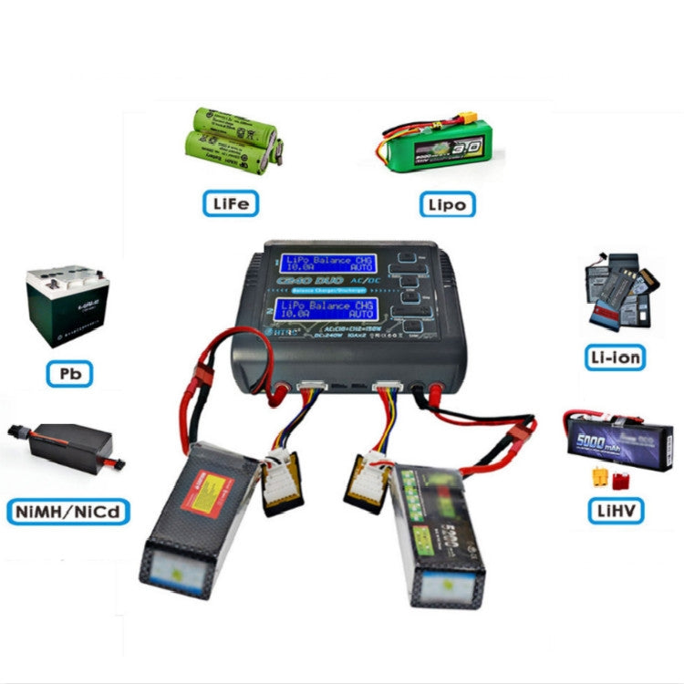 HTRC T240 Touch Balance Model Airplane Lithium Battery Charger Remote Control Car Toy B6 Charger, US Plug - Charger by HTRC | Online Shopping UK | buy2fix