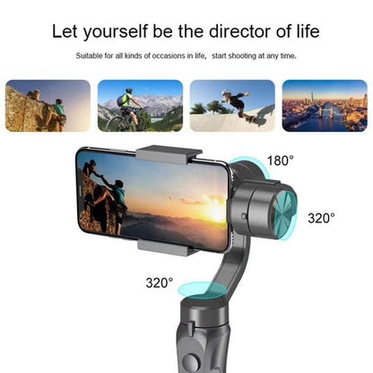 H4 Three-axis Handheld Gimbal Stabilizer For Shooting Stable, Anti-shake Balance Camera Live Support - Consumer Electronics by buy2fix | Online Shopping UK | buy2fix