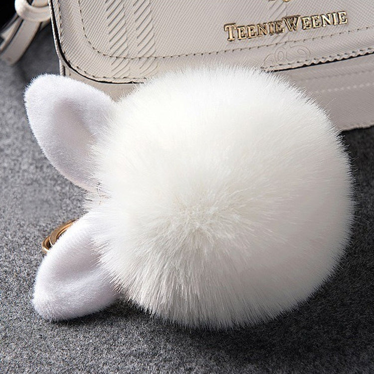 Fur Pom Keychains Fake Rabbit Fur Ball Keychain(blue) - In Car by buy2fix | Online Shopping UK | buy2fix