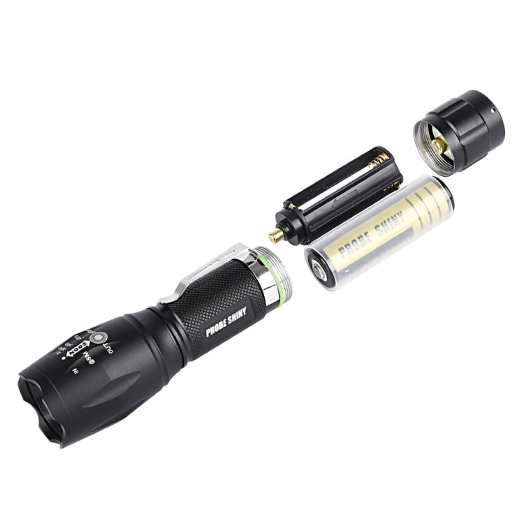 T02 Pen Clip Mini Flashlight T6 Telescopic Zoom Led Flashlight Outdoor Waterproof Long Shot Glare Flashlight - Mini Flashlight by buy2fix | Online Shopping UK | buy2fix