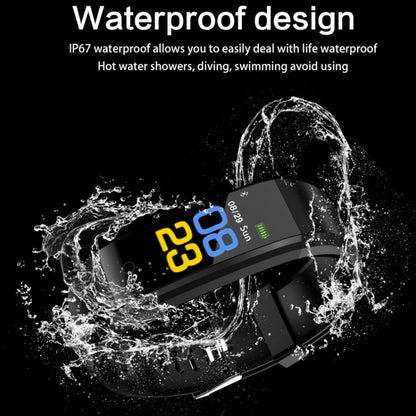 ID115 Plus Smart Bracelet Fitness Heart Rate Monitor Blood Pressure Pedometer Health Running Sports SmartWatch for IOS Android(black) - Smart Wear by buy2fix | Online Shopping UK | buy2fix