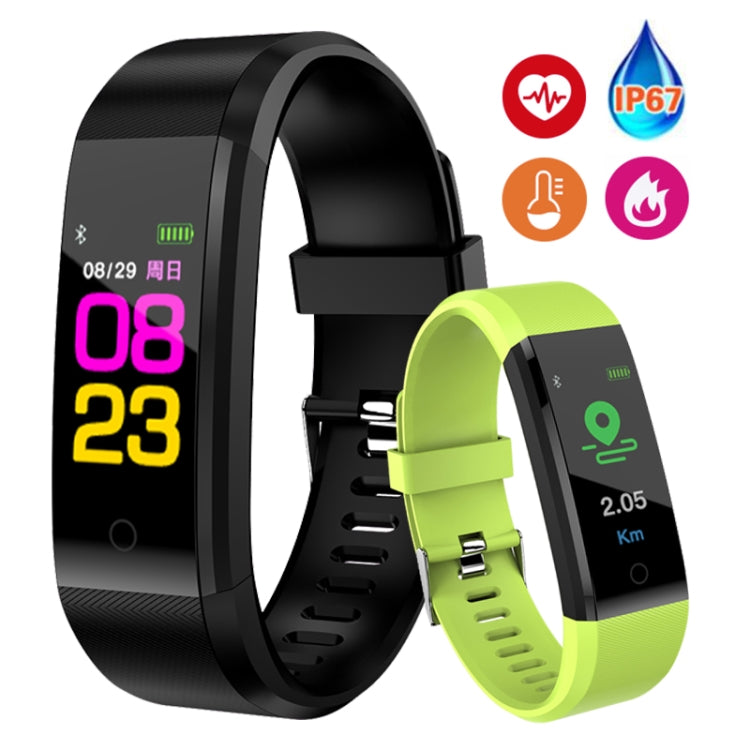 ID115 Plus Smart Bracelet Fitness Heart Rate Monitor Blood Pressure Pedometer Health Running Sports SmartWatch for IOS Android(purple) - Smart Wear by buy2fix | Online Shopping UK | buy2fix