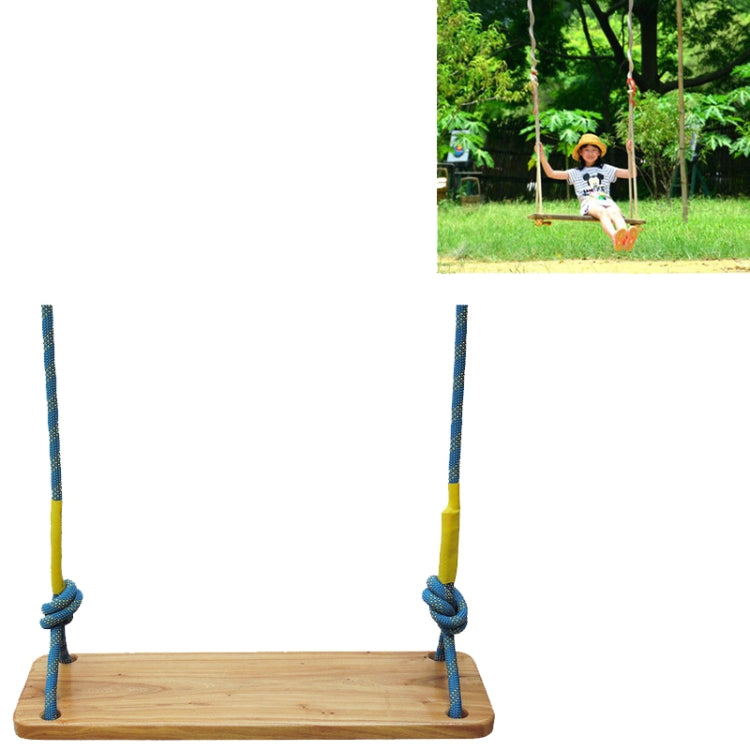 Outdoor Swing Indoor Balcony Children Adult Solid Wood Swing, Style:Climbing Rope(50x13 cm) - Toy Sports by buy2fix | Online Shopping UK | buy2fix