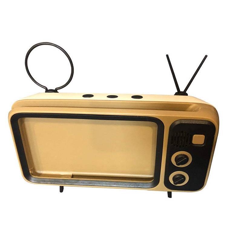 Q02 Retro Desktop Lazy Live TV Phone Holder for 4.7~6.2 inch Display Mobile Phone(Brown) - Desktop Holder by buy2fix | Online Shopping UK | buy2fix