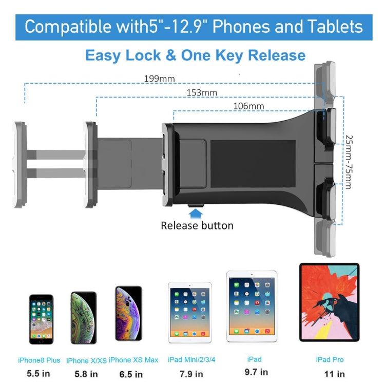 Two-in-one Multifunctional Wall-mounted Desktop Phone Computer Bracket(Black Chuck) - Desktop Holder by buy2fix | Online Shopping UK | buy2fix