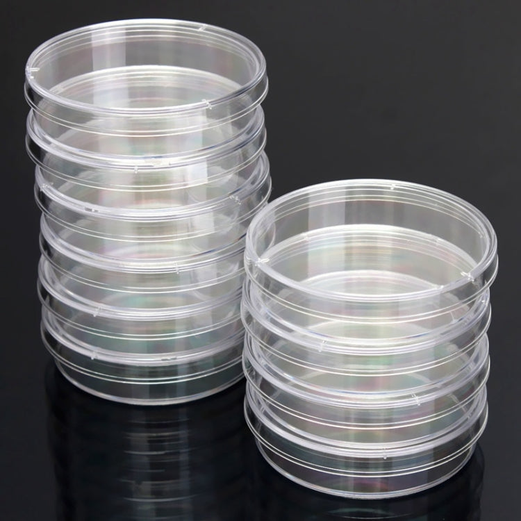 10 PCS Polystyrene Sterile Petri Dishes Bacteria Dish Laboratory Biological Scientific Lab Supplies, Size:60mm - Teaching Resources by buy2fix | Online Shopping UK | buy2fix