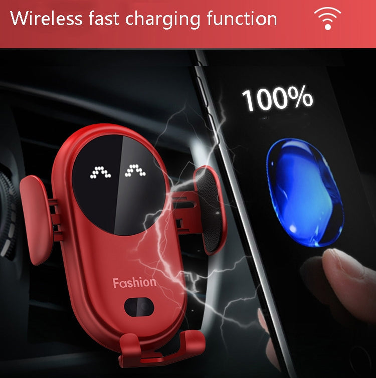 S11 Smart Infrared Sensor Car Wireless Charger, Colour: Red - In Car by buy2fix | Online Shopping UK | buy2fix