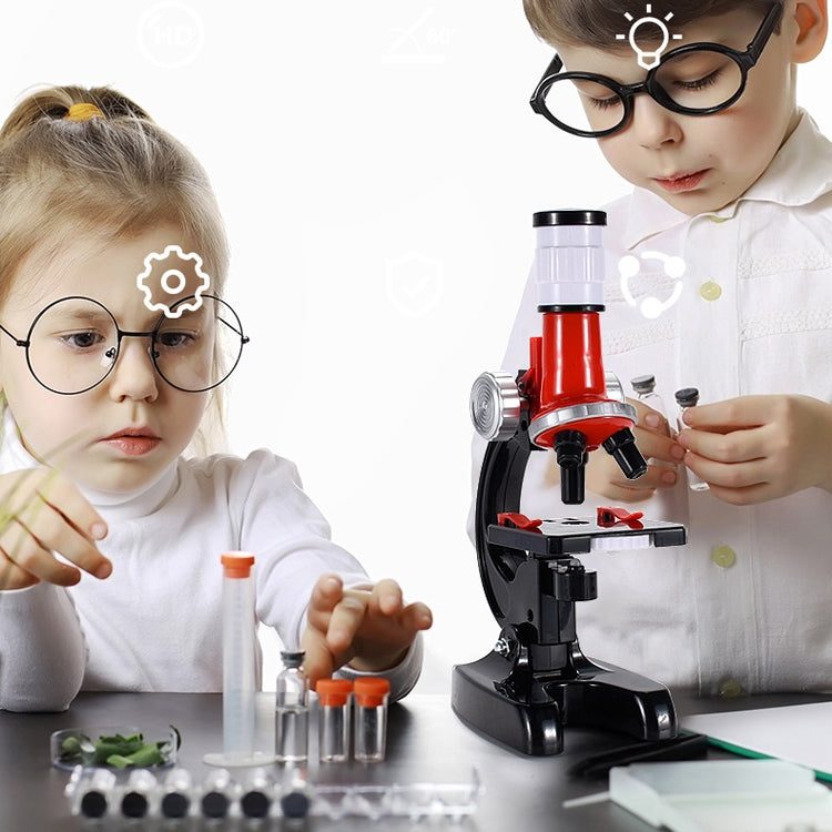 HD 1200 Times Microscope Toys Primary School Biological Science Experiment Equipment Children Educational Toys(Red) - Digital Microscope by buy2fix | Online Shopping UK | buy2fix