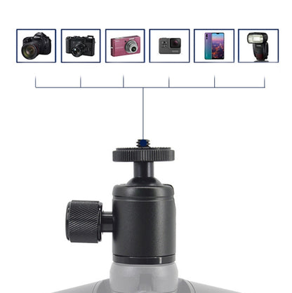 BH-906 Mini Desktop Aluminum Alloy Tripod Mini Ball Head 360 Degree Pan 90 Degree Tilt Tripod - Camera Accessories by buy2fix | Online Shopping UK | buy2fix