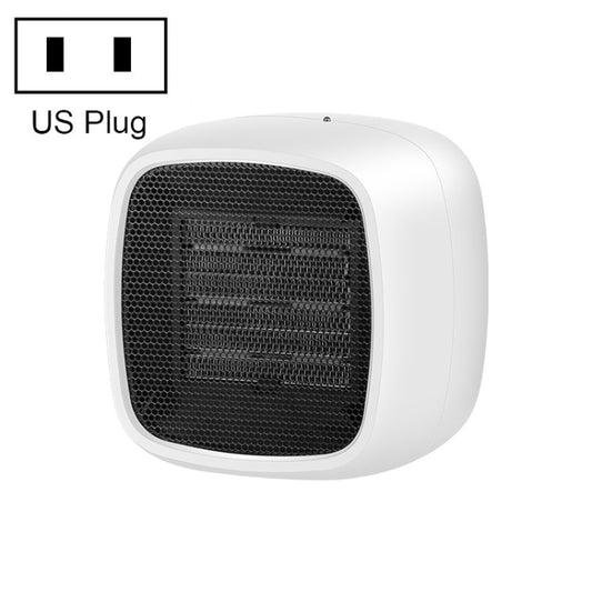 Home Desktop Mini Portable PTC Dumping Power-off Heater, Specification:US Plug(White) - Consumer Electronics by buy2fix | Online Shopping UK | buy2fix