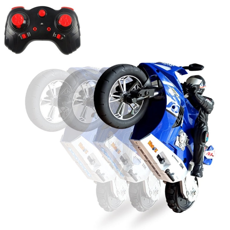 2.4G Remote Control Self-Balancing Stunt Motorcycle Single-Wheel Standing Electric Toy Car(Blue) - RC Cars by buy2fix | Online Shopping UK | buy2fix