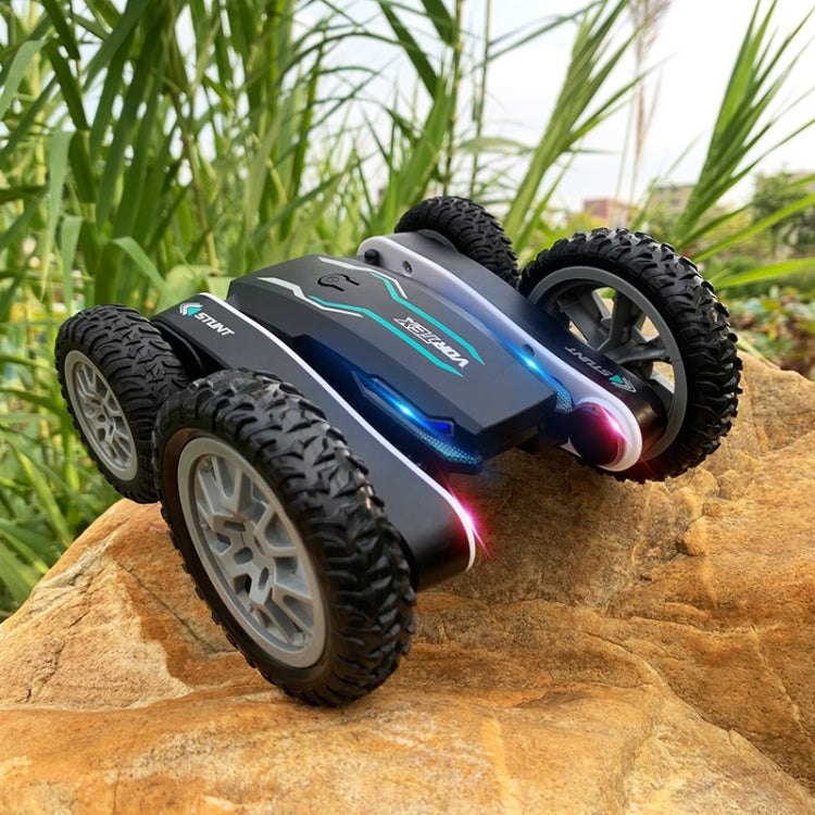 1:24 2.4G Flowering Stunt Car RC Double Deformation Remote Control Car Twisting Rotating Toy Car(Black) - RC Cars by buy2fix | Online Shopping UK | buy2fix