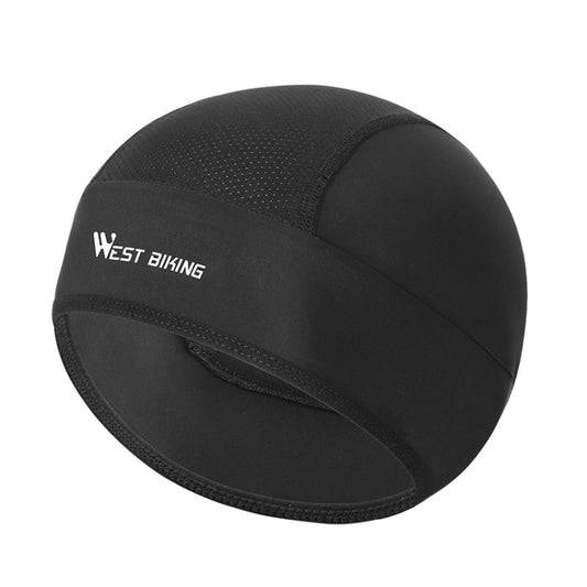 WEST BIKING Summer Riding Ice Silk Cap Windproof Hood Thin Inner Cap Breathable And Quick-Drying Helmet Lining Cap, Size: One Size(Black) - Protective Helmet & Masks by WEST BIKING | Online Shopping UK | buy2fix