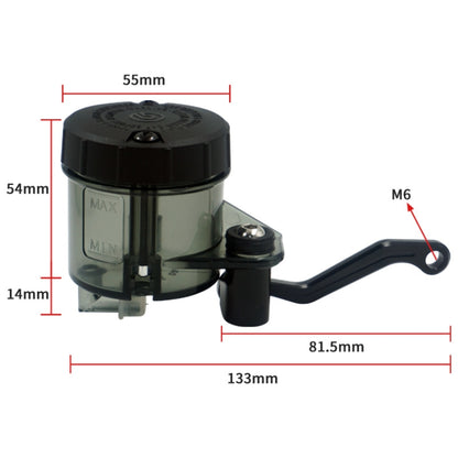 Motorcycle Modified Fittings Front Brake Oil Liquid Oil Cup Direct Pump Large Capacity Universal Oil Pot(Black) - Motorbike Brakes by buy2fix | Online Shopping UK | buy2fix