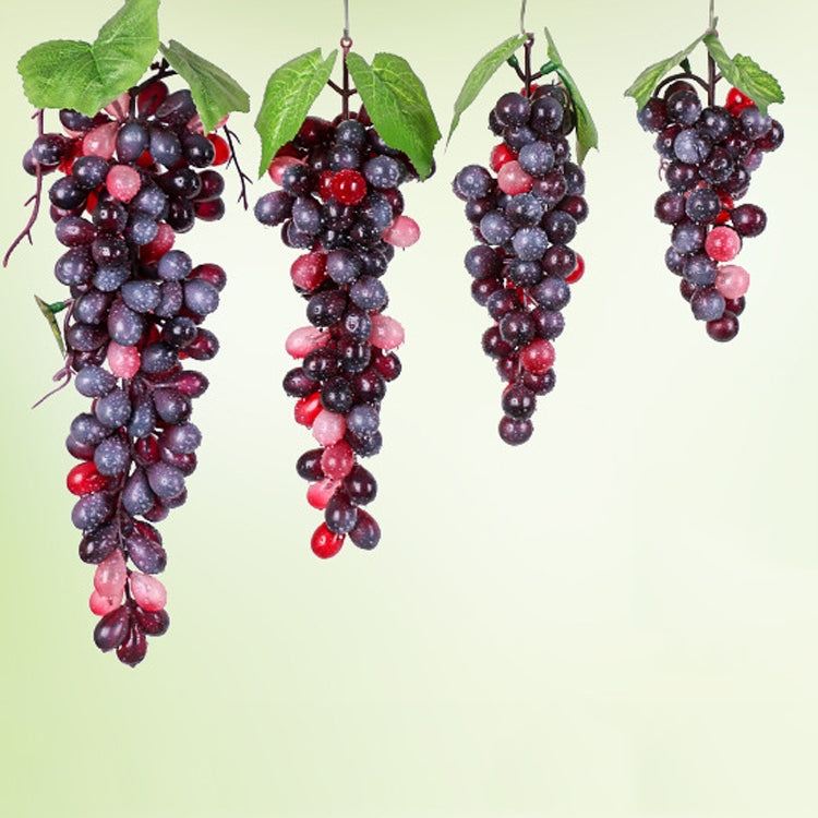 2 Bunches 110 Granules Agate Grapes Simulation Fruit Simulation Grapes PVC with Cream Grape Shoot Props - Camera Accessories by buy2fix | Online Shopping UK | buy2fix