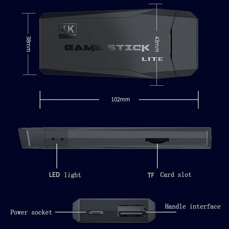 M8 Wireless HDMI Arcade Game Home TV Mini Game Machine with 2 x GamePads 64G Memory - Pocket Console by buy2fix | Online Shopping UK | buy2fix