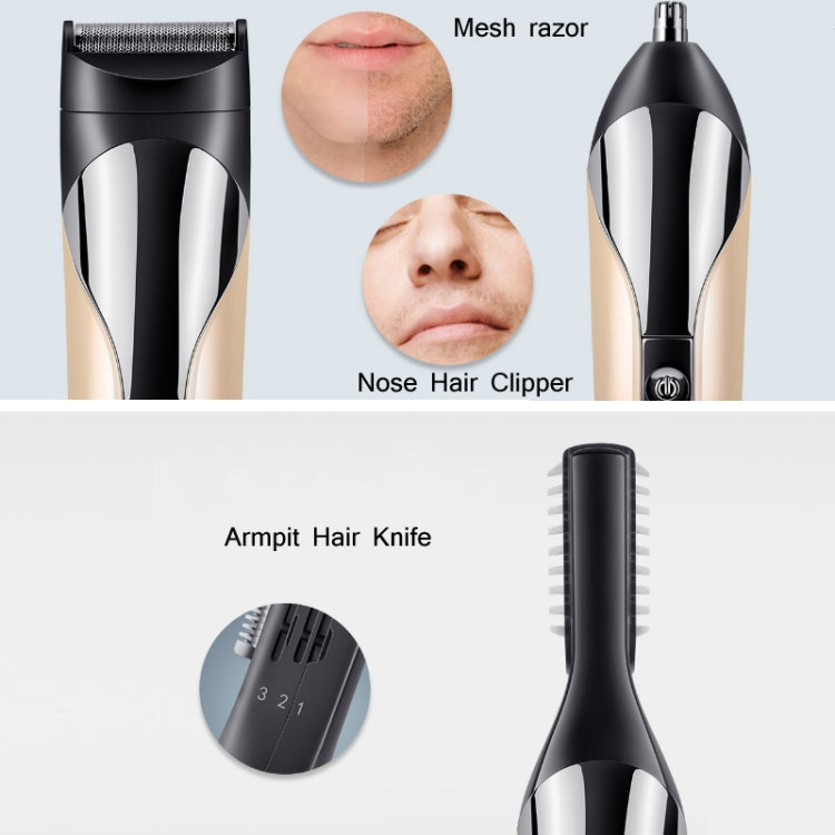 SHINON 6 In 1 Multifunctional Electric Hair Clipper Set(USB (Black)) - Hair Trimmer by buy2fix | Online Shopping UK | buy2fix