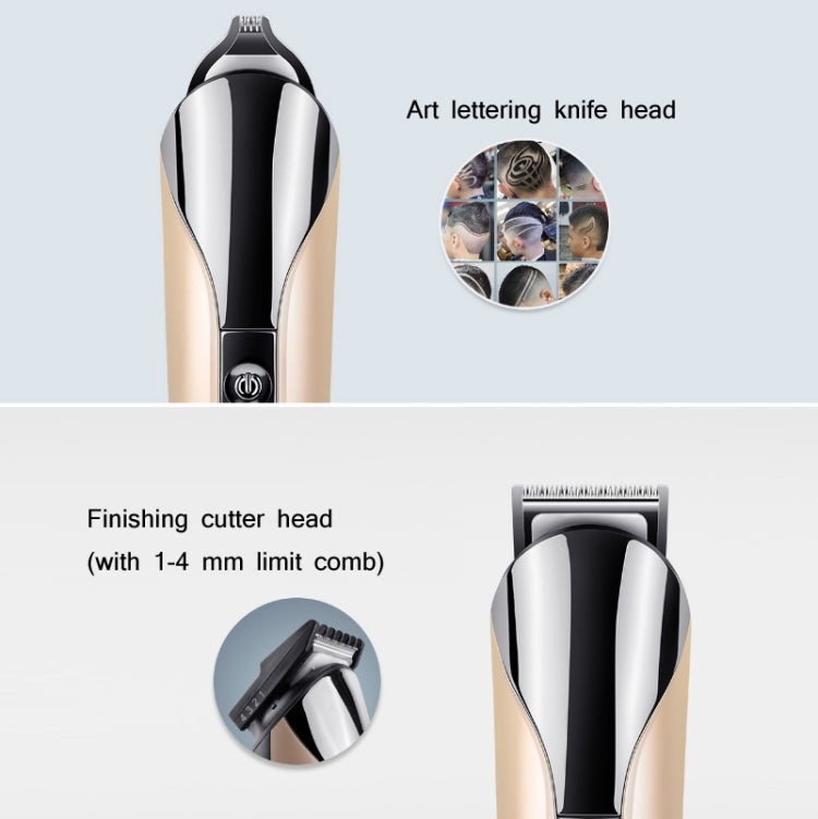 SHINON 6 In 1 Multifunctional Electric Hair Clipper Set(USB (Golden)) - Hair Trimmer by buy2fix | Online Shopping UK | buy2fix
