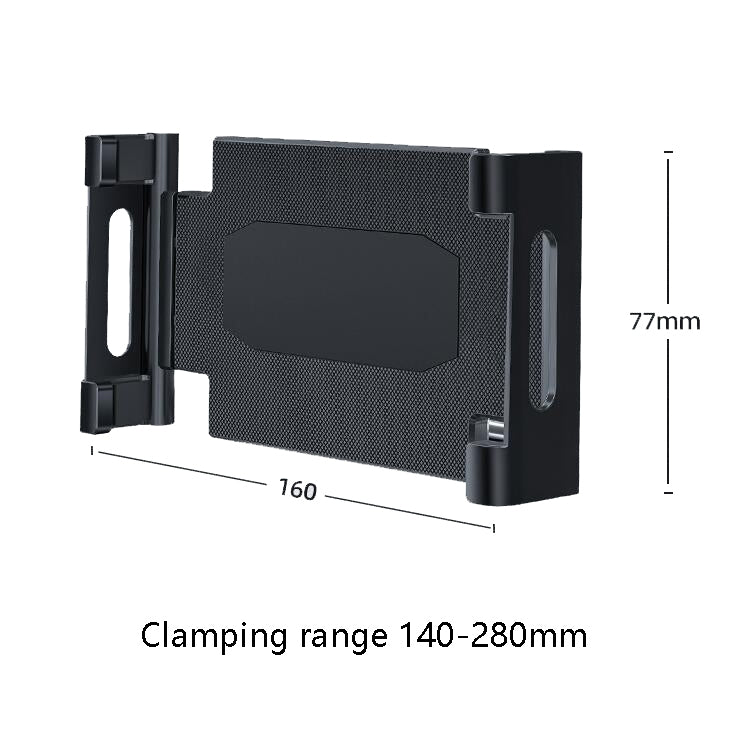 Car Headrest Bracket Rear Seat Back Tablet Holder Applicable Tablet 140-280mm - Car Holders by buy2fix | Online Shopping UK | buy2fix